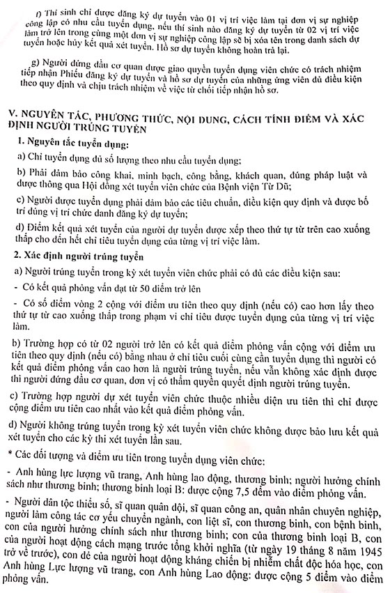 Bệnh viện Từ Dũ, TP. HCM tuyển dụng viên chức năm 2019