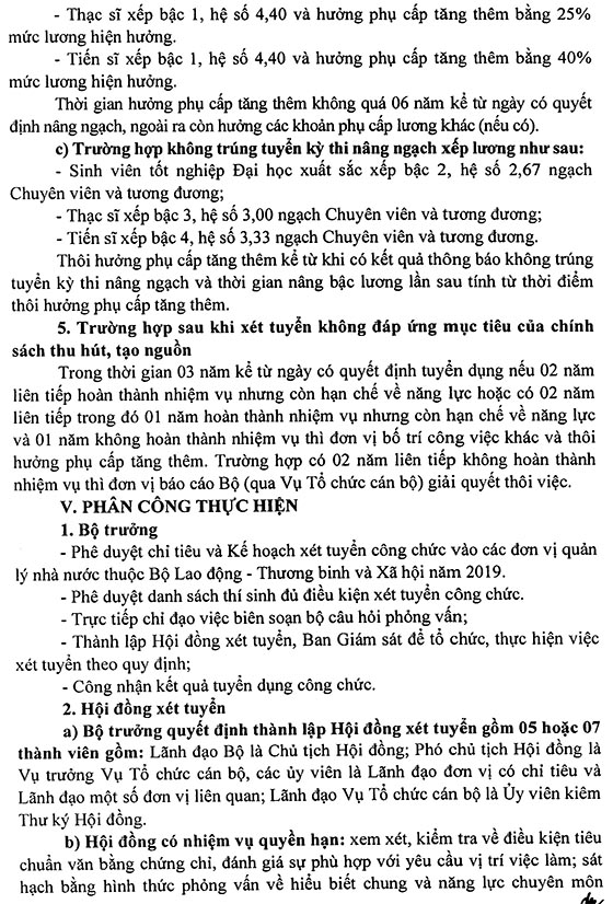 Bộ Lao động - Thương binh và Xã hội tuyển dụng công chức năm 2020