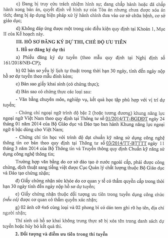 Sở Nội vụ tỉnh Thái Nguyên thi tuyển công chức năm 2020