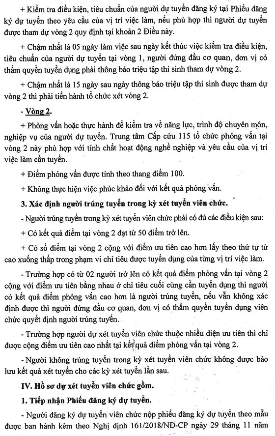  Trung tâm Cấp cứu 115 TP. HCM tuyển dụng viên chức năm 2020