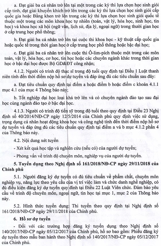 UBND huyện Gio Linh, Quảng Trị tuyển dụng giáo viên năm 2020