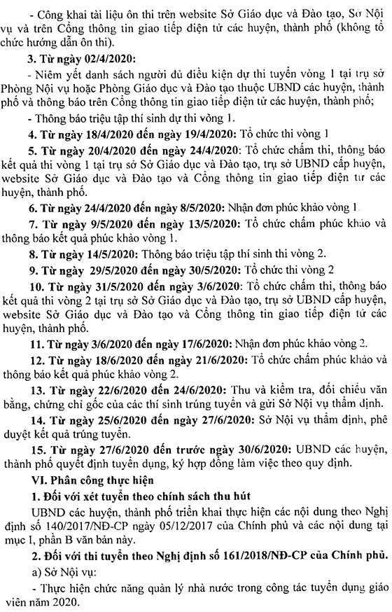 UBND tỉnh Vĩnh Phúc tuyển dụng giáo viên năm 2020