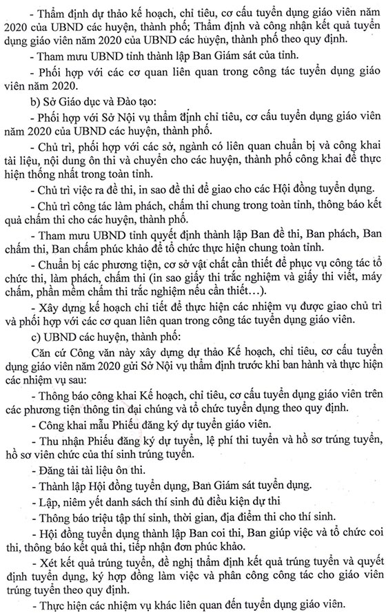UBND tỉnh Vĩnh Phúc tuyển dụng giáo viên năm 2020