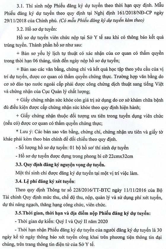 Sở Y tế tỉnh Quảng Bình tuyển dụng viên chức tại Trung tâm Y tế huyện Quảng Trạch và Trung tâm Y tế TP. Đồng Hới năm 2020