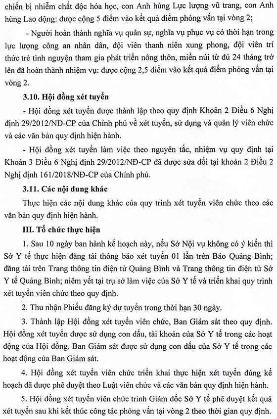 Sở Y tế tỉnh Quảng Bình tuyển dụng viên chức tại Trung tâm Y tế huyện Quảng Trạch và Trung tâm Y tế TP. Đồng Hới năm 2020