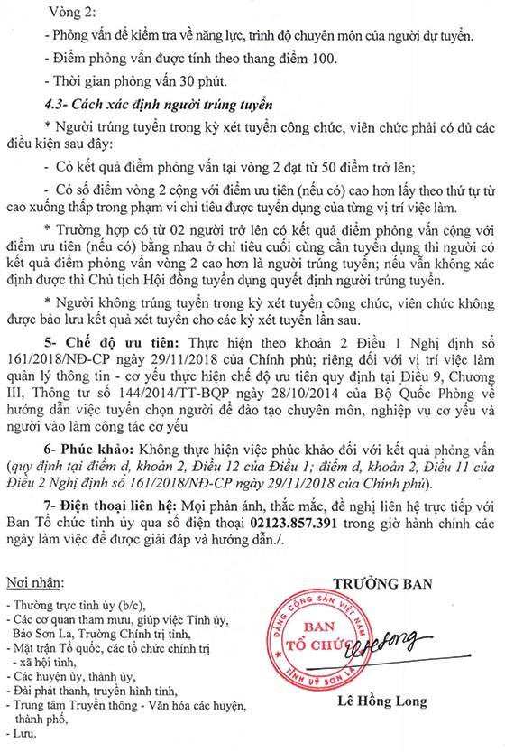 UBND tỉnh Sơn La tuyển dụng công chức, viên chức năm 2019