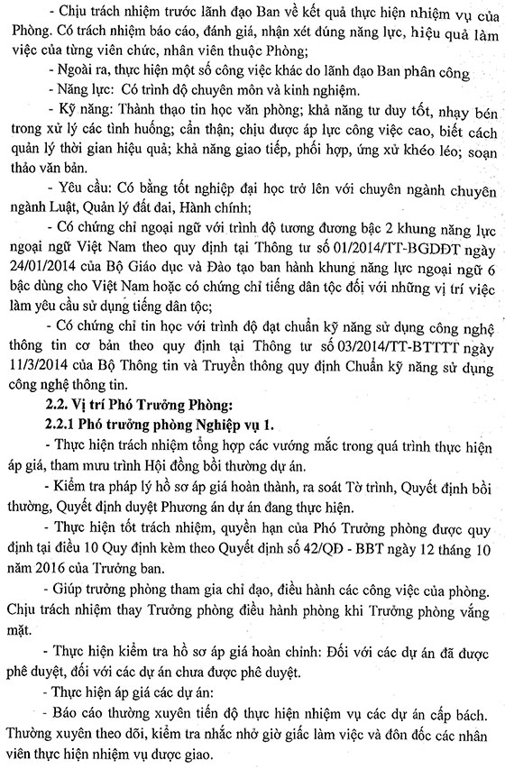 Ban bồi thường giải phóng mặt bằng huyện Nhà Bè, TP.HCM tuyển dụng viên chức năm 2020