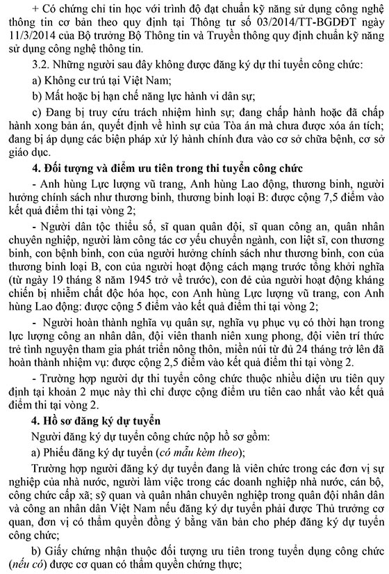 Sở Nội vụ tỉnh Quảng Nam tuyển dụng công chức năm 2020