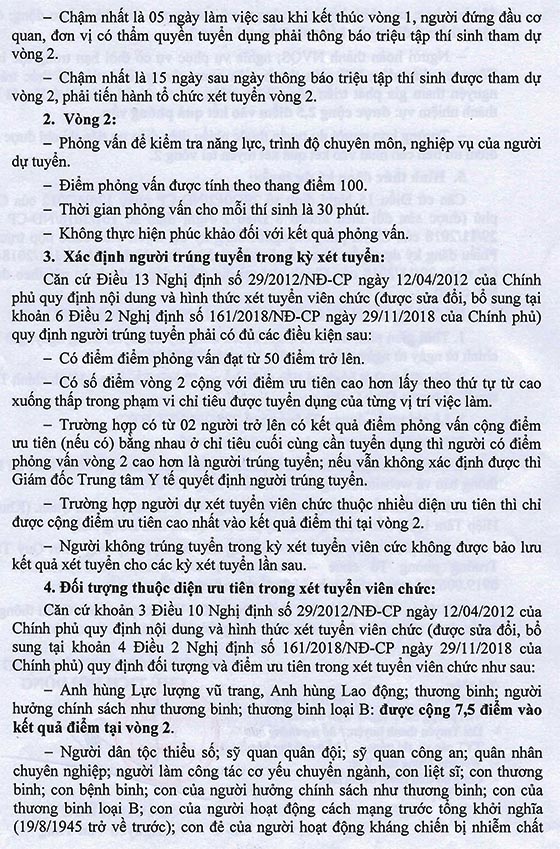 Trung tâm Y tế huyện Xuân Lộc, Đồng Nai tuyển dụng viên chức đợt 1 năm 2020
