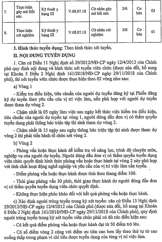 Trung tâm Y tế huyện Xuân Lộc, Đồng Nai tuyển dụng viên chức đợt 1 năm 2020