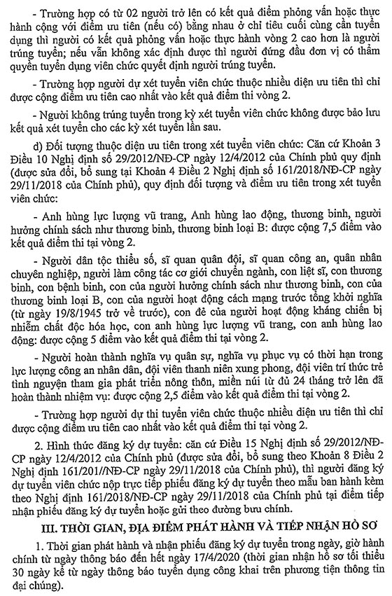 Trung tâm Y tế huyện Xuân Lộc, Đồng Nai tuyển dụng viên chức đợt 1 năm 2020