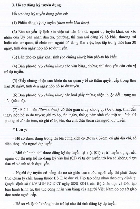 Trường Chính trị Tỉnh Đồng Tháp tuyển dụng viên chức năm 2020