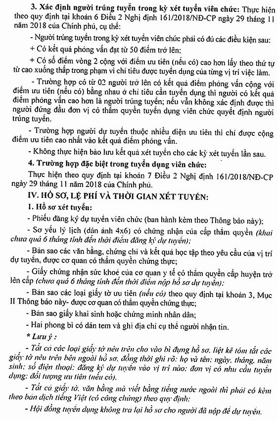 UBND huyện Ninh Sơn, Ninh Thuận tuyển dụng viên chức năm 2020