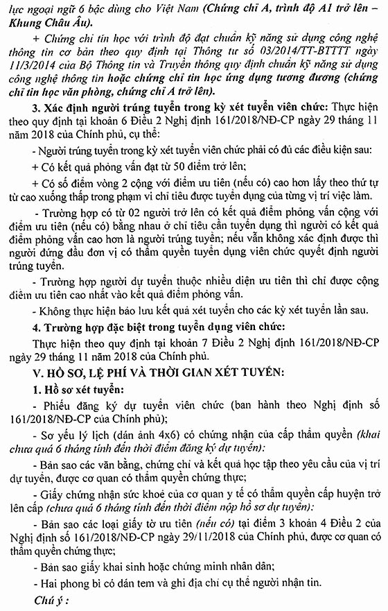 UBND huyện Ninh Sơn, Ninh Thuận tuyển dụng viên chức năm 2020