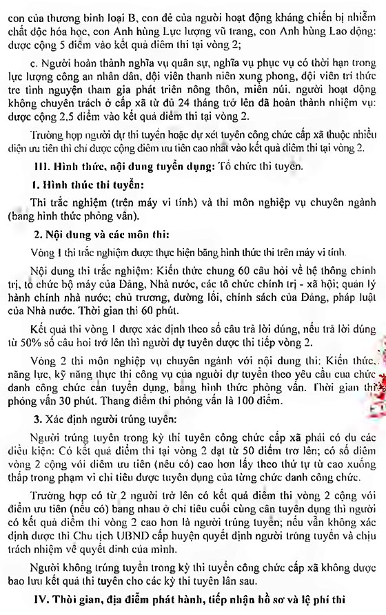 UBND quận Thốt Nốt, Cần Thơ tuyển dụng công chức phường năm 2020