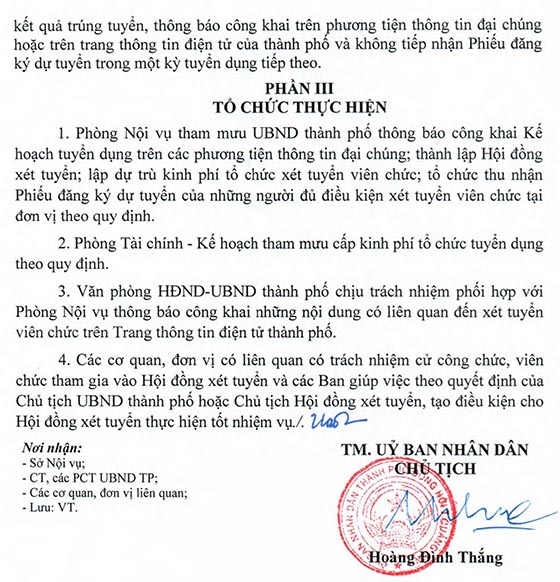 UBND TP.Đồng Hới Quảng Bình tuyển dụng giáo viên năm 2020