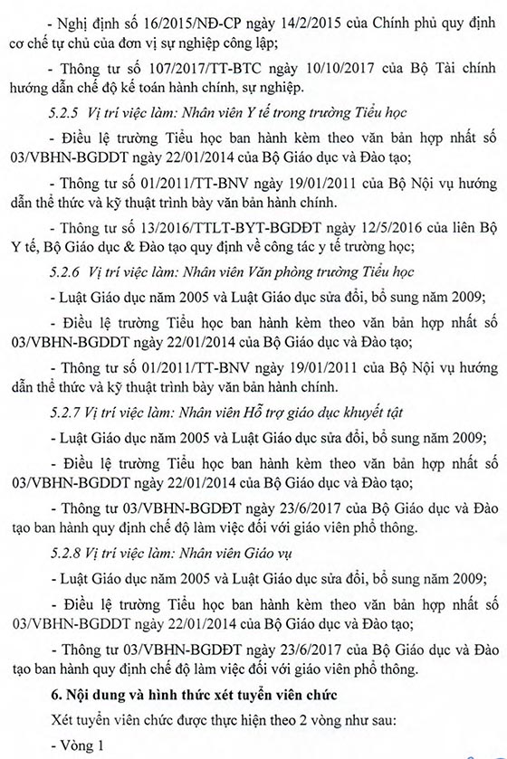 UBND TP.Đồng Hới Quảng Bình tuyển dụng giáo viên năm 2020