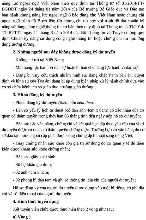 Trung tâm Kiểm định và Kiểm nghiệm Đồng Tháp tuyển dụng viên chức năm 2020