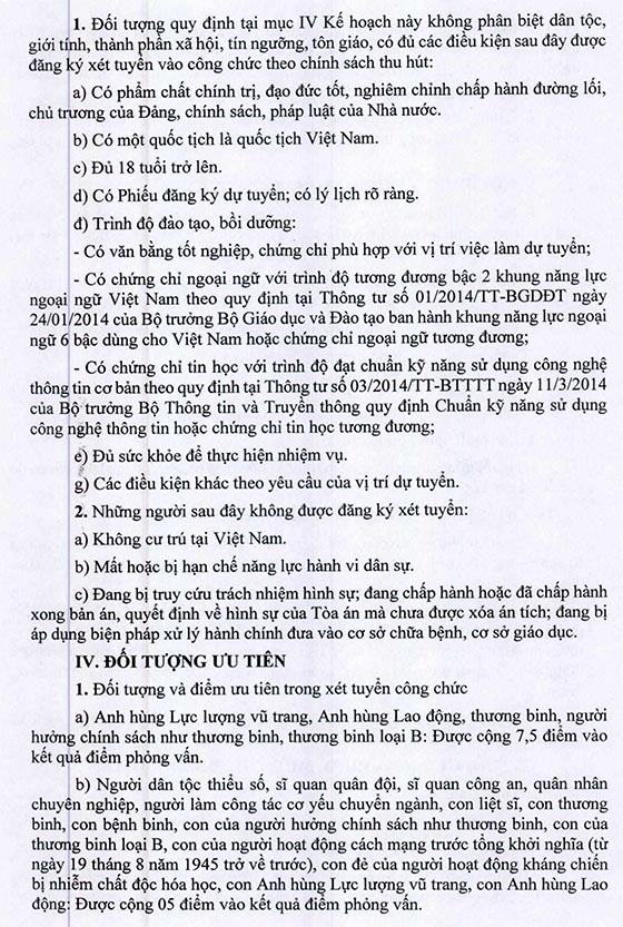 Sở Nội vụ tỉnh Bình Dương xét tuyển công chức năm 2020