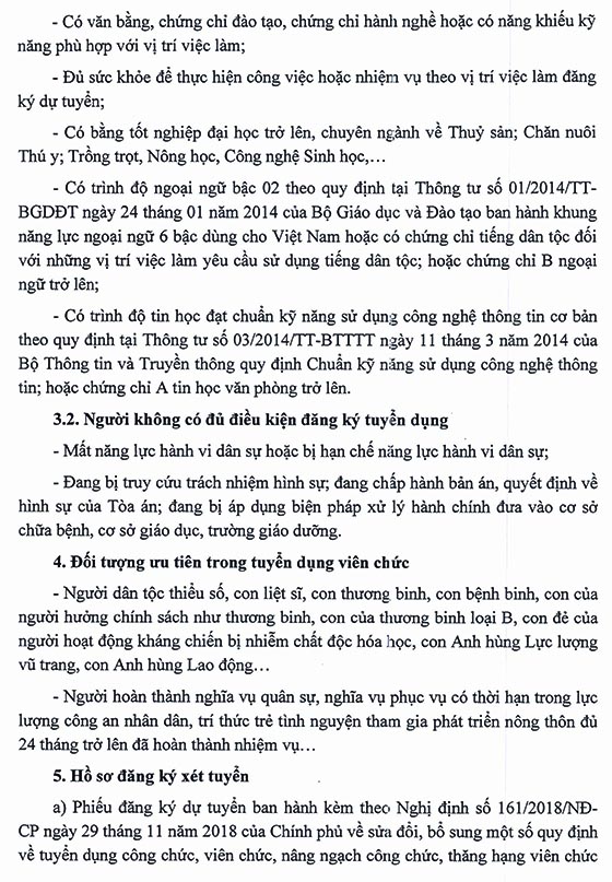 Trung tâm Dịch vụ nông nghiệp TP.Cần Thơ tuyển dụng viên chức năm 2020