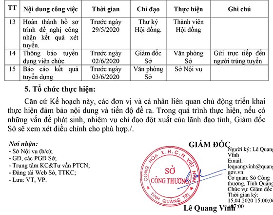 Trung tâm Khuyến công và Tư vấn phát triển công nghiệp tỉnh Quảng Trị tuyển dụng viên chức sự nghiệp năm 2020