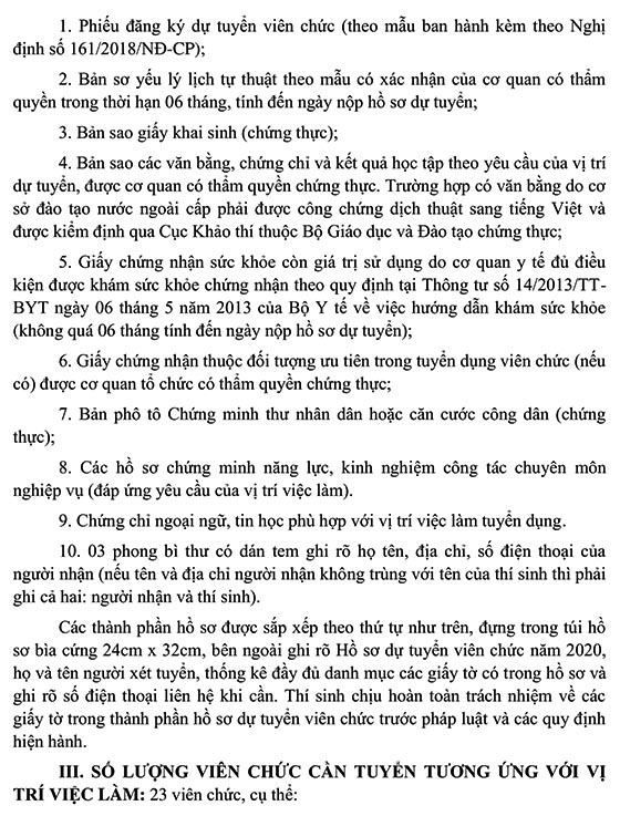 Trung tâm Triển khai công nghệ viễn thám tuyển dụng viên chức năm 2020
