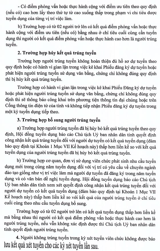 UBND tỉnh Lai Châu xét tuyển viên chức năm 2020