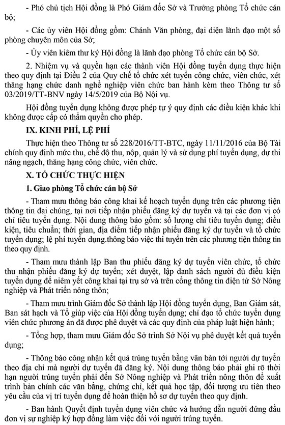 Sở Nông nghiệp và Phát triển nông thôn tỉnh Đắk Lắk tuyển dụng viên chức năm 2020