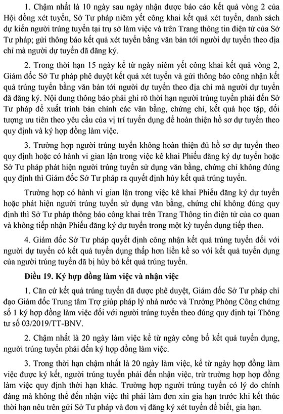 Sở Tư pháp Bình Thuận tuyển dụng viên chức năm 2020
