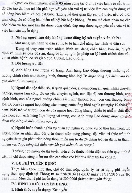 Trung tâm Phát triển quỹ đất huyện Long Thành, Đồng Nai tuyển dụng viên chức đợt 2 năm 2020