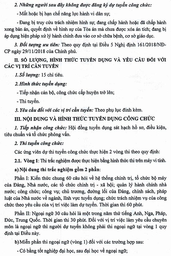 Trung ương Hội LHPN Việt Nam tuyển dụng công chức năm 2020