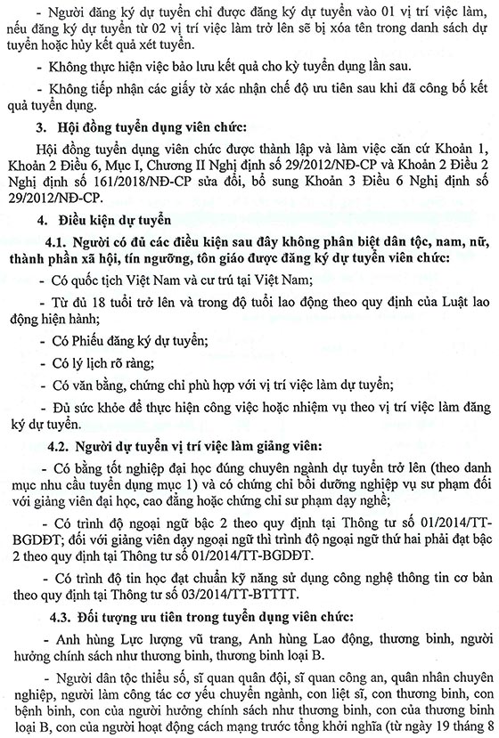 Trường Cao đẳng Lý Tự Trọng TP.Hồ Chí Minh tuyển dụng viên chức năm học 2019 - 2020 (đợt 3)