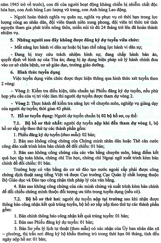 Trường Cao đẳng Lý Tự Trọng TP.Hồ Chí Minh tuyển dụng viên chức năm học 2019 - 2020 (đợt 3)