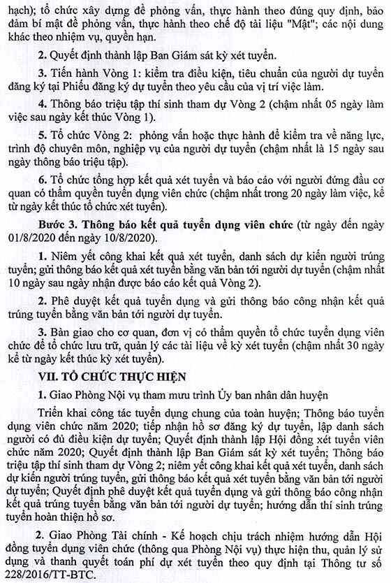 UBND huyện Cần Giờ, TP.HCM tuyển dụng viên chức năm 2020 (đợt 1)