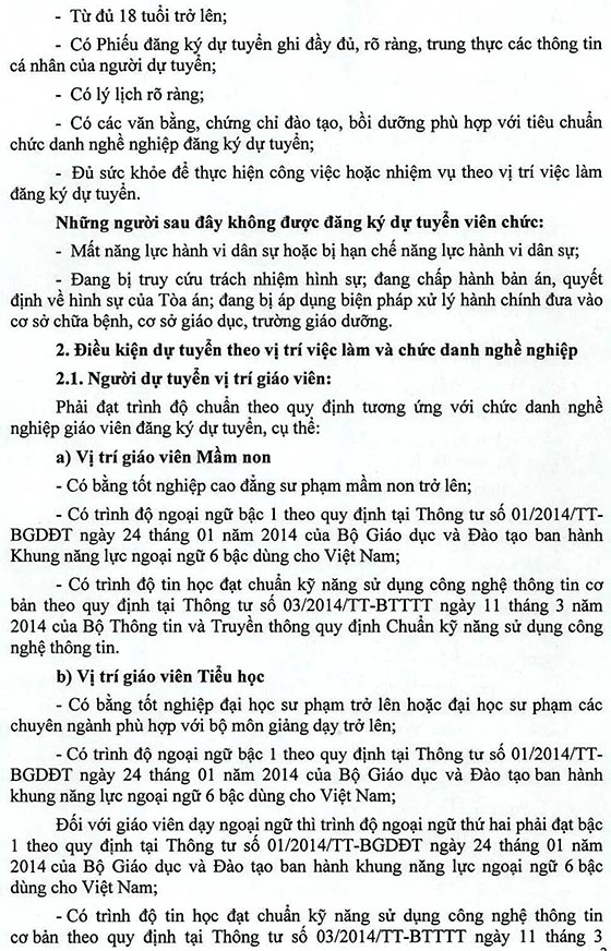 UBND Quận 4, TP.HCM tuyển dụng viên chức giáo dục năm 2020-2021