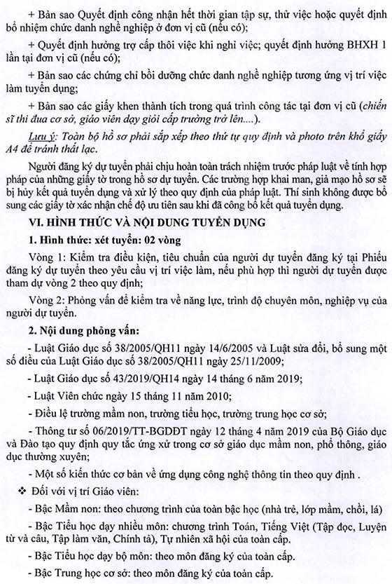 UBND Quận 9, TP.HCM tuyển dụng viên chức giáo dục năm học 2020 - 2021