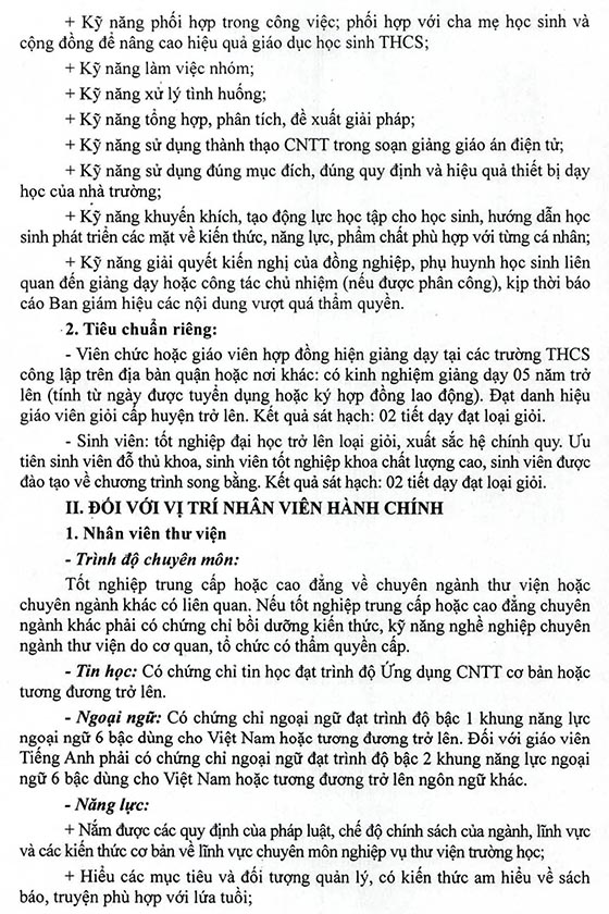 UBND quận Long Biên, Hà Nội tuyển dụng giáo viên, nhân viên năm 2020