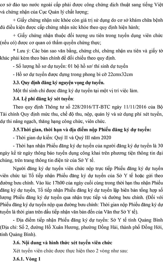 Bệnh viện đa khoa huyện Lệ Thủy, Quảng Bình tuyển dụng viên chức năm 2020