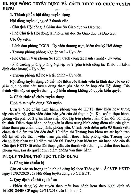Sở Giáo dục và Đào tạo Đồng Nai xét tuyển viên chức đợt II năm học 2019-2020