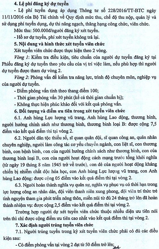 Trường Cao đẳng Kỹ thuật Công - Nông nghiệp Quảng Bình xét tuyển viên chức năm 2020