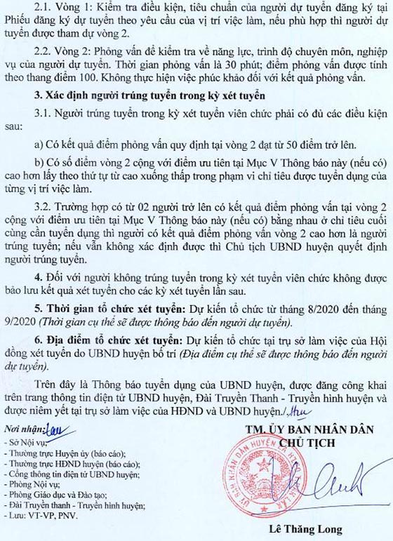 UBND huyện Ea H’Leo, Đắk Lắk tuyển dụng viên chức giáo dục năm 2020