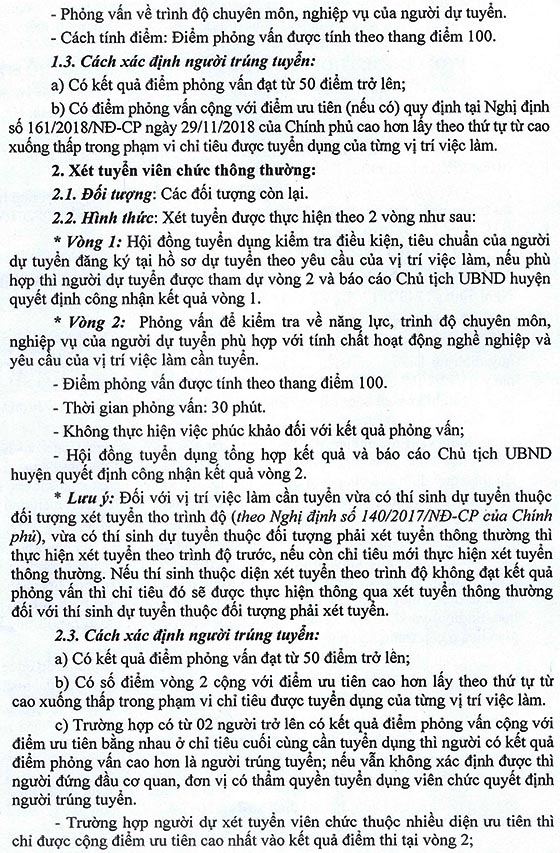 UBND huyện Hải Hà, Quảng Ninh tuyển dụng viên chức năm 2020