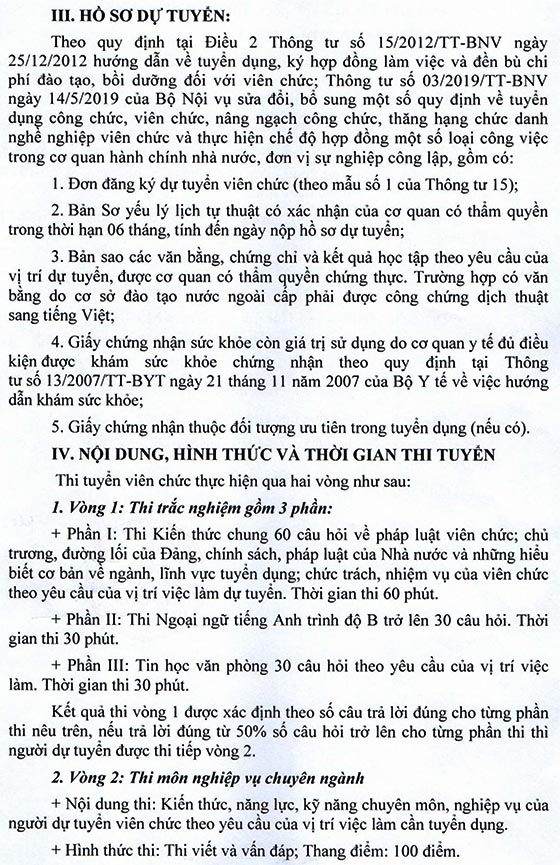Viện Khoa học Địa chất và Khoáng sản thông báo thi tuyển viên chức năm 2020