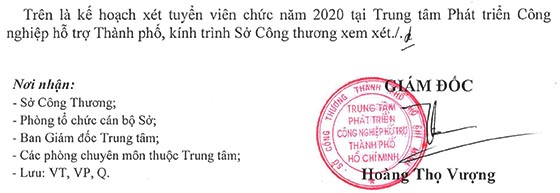Trung tâm Phát triển Công nghiệp Hỗ trợ TP.HCM tuyển dụng viên chức năm 2020