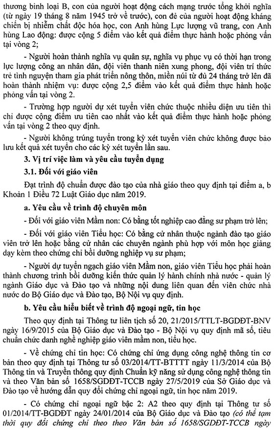 UBND huyện Xuân Lộc, Đồng Nai thông báo tuyển dụng viên chức giáo dục năm học 2020-2021
