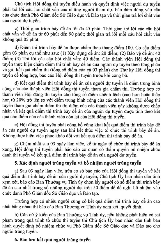 UBND tỉnh Bình Dương thi tuyển chức danh Phó Giám đốc Sở Giáo dục và Đào tạo năm 2020