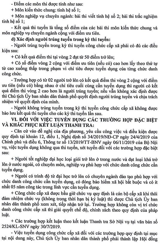 UBND TP.Biên Hòa, Đồng Nai tuyển dụng công chức cấp xã năm 2020