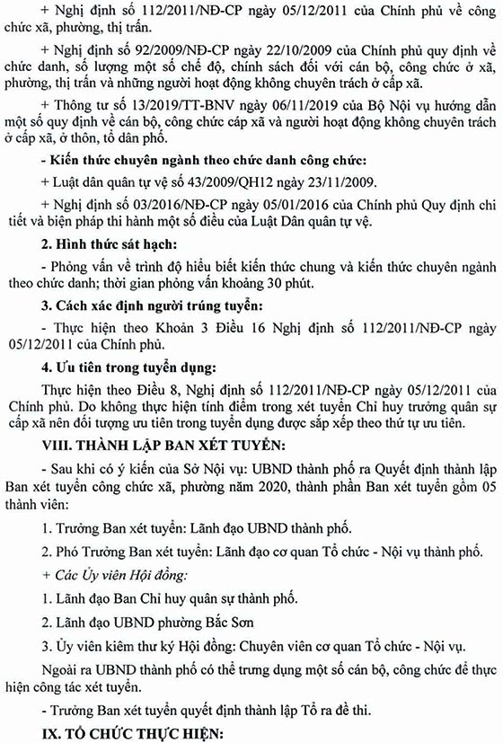 UBND TP.Uông Bí, Quảng Ninh xét tuyển công chức năm 2020