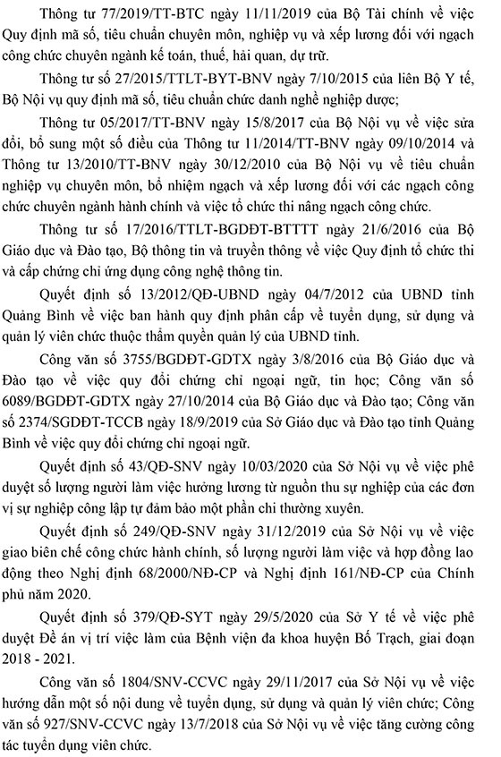 Bệnh viện đa khoa huyện Bố Trạch, Quảng Bình tuyển dụng viên chức năm 2020