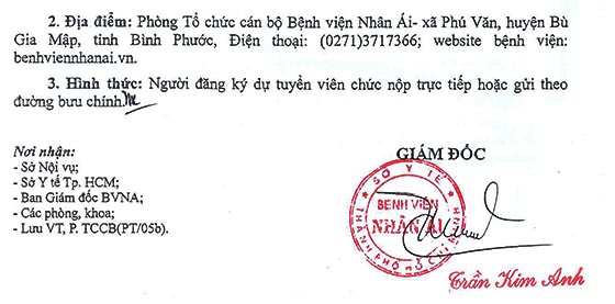 Bệnh viện Nhân Ái TP.HCM tuyển dụng viên chức năm 2020